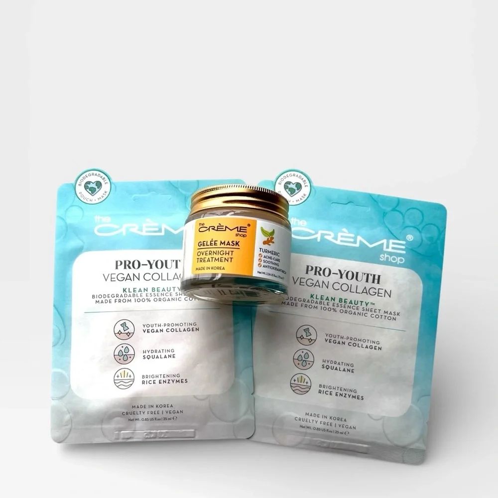The Crème Shop Pro-Youth Collagen Korean Skincare Set